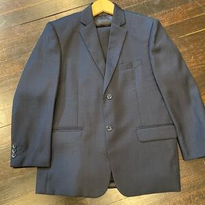 Boys Size 12 Husky Navy Blue 3 pc. Suit